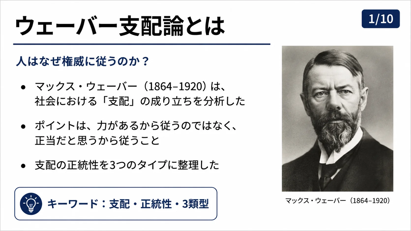 ウェーバー支配論とは