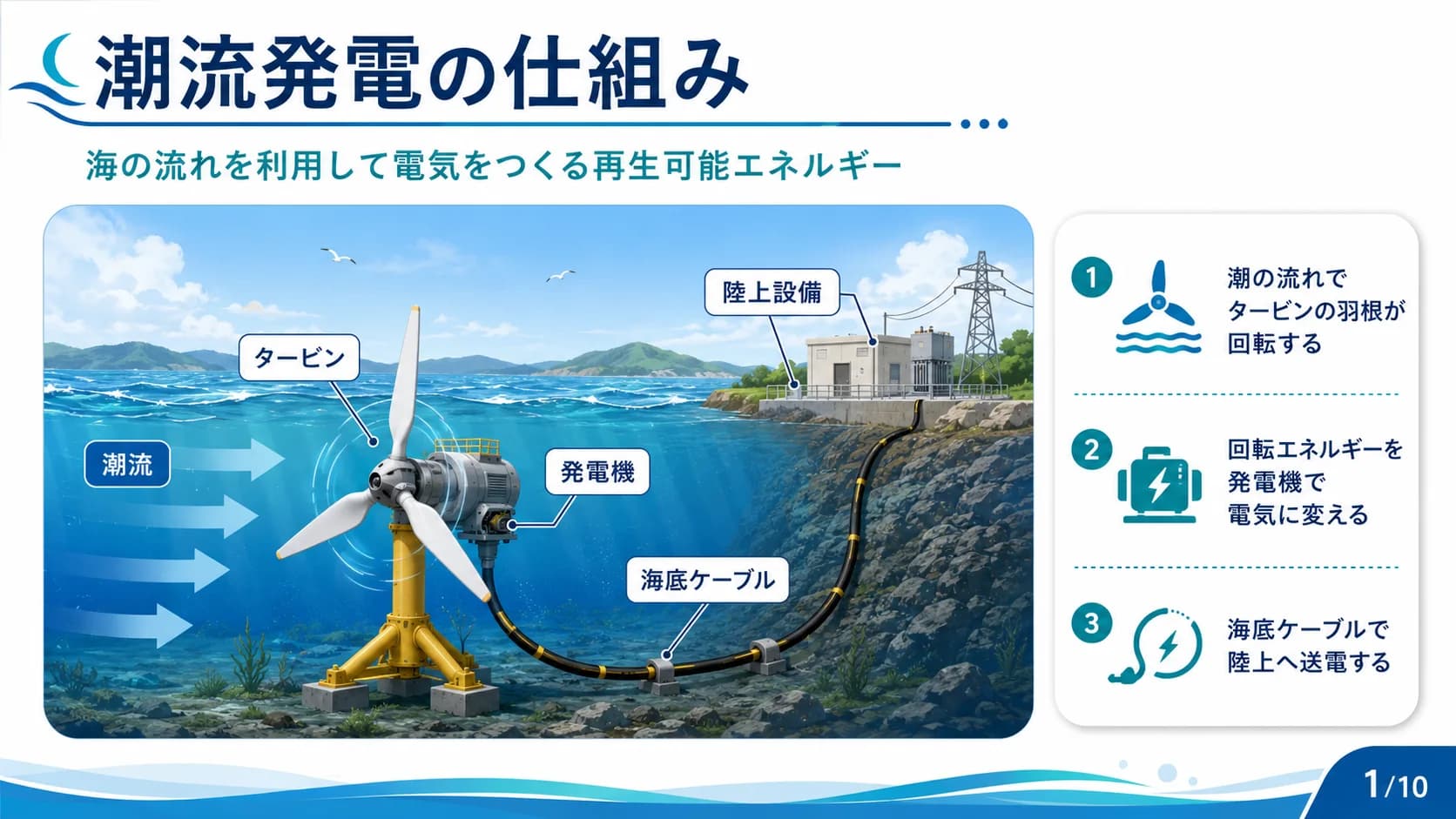 潮流発電の仕組み