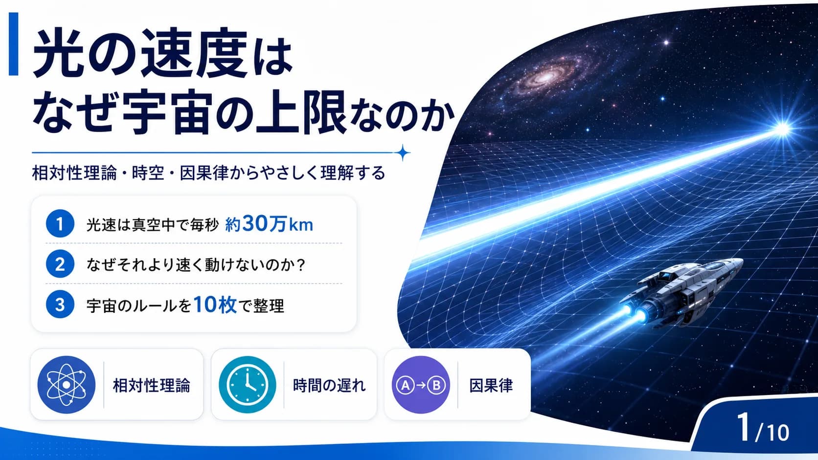 光速は宇宙のスピード上限